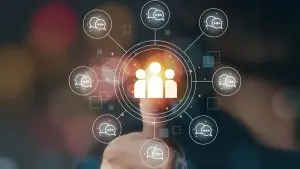 A graphic representing multi media