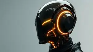 robot black and orange