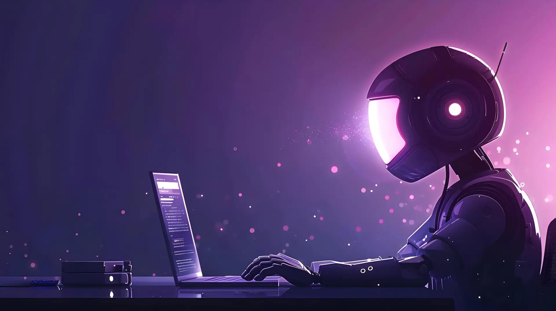 AI chatbot assisting man with technology entering commands in prompt creating something. Concept Technology Assistance, Command Line Prompt, AI Chatbot, Programming Tutorial, Hands-On Learning