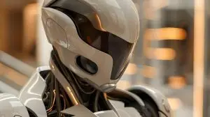 AI revolutionizing daily life with technology like automation robotics chatbots and biometrics. Concept AI Technology, Automation, Robotics, Chatbots, Biometrics