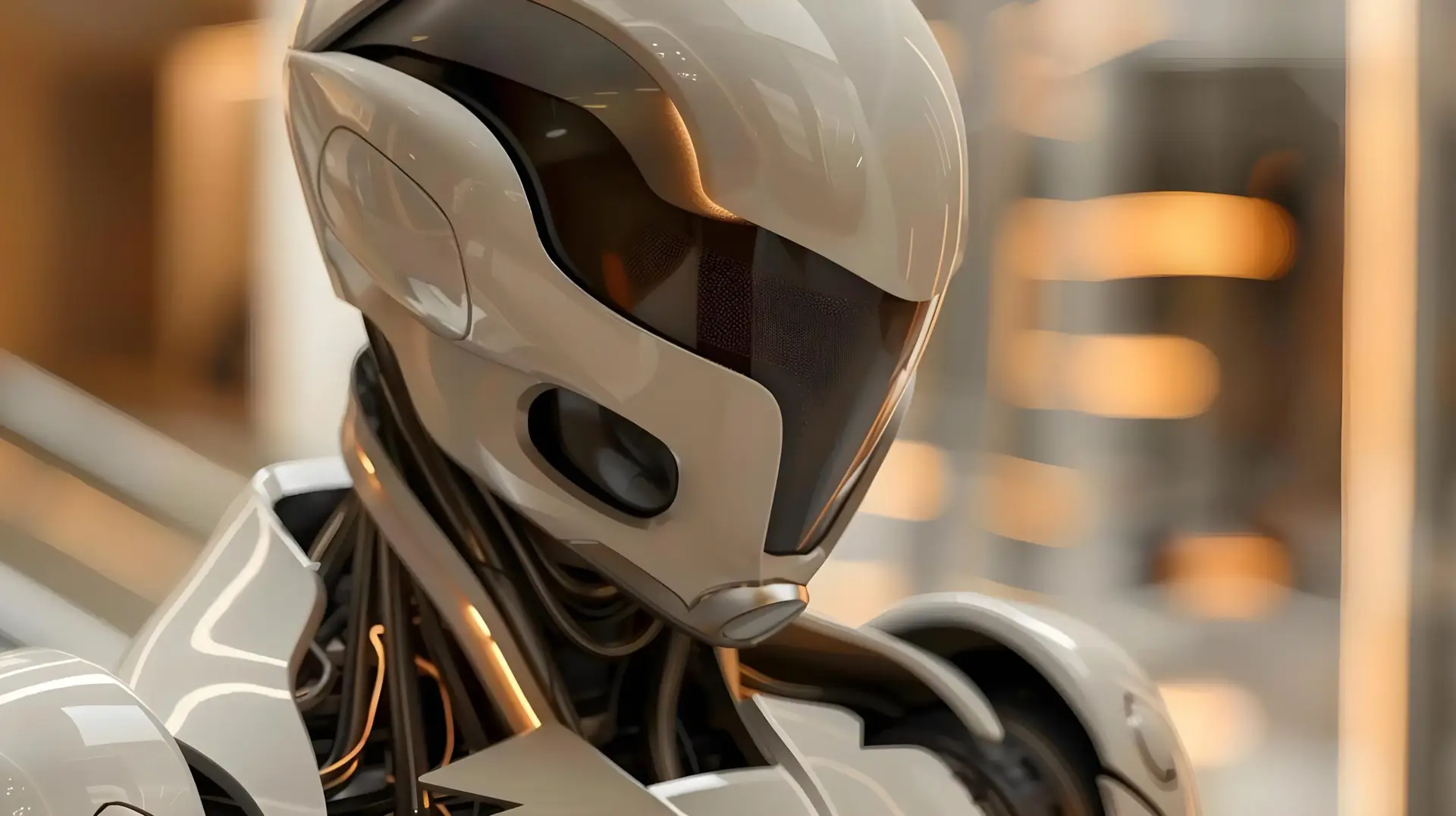 AI revolutionizing daily life with technology like automation robotics chatbots and biometrics. Concept AI Technology, Automation, Robotics, Chatbots, Biometrics