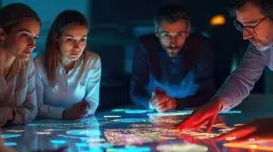 business people working