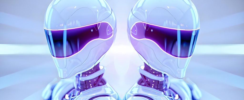 Endless Battles Robotic Soldiers Engaged in a Deadly Dance. Concept Science Fiction, Action, Robotic Soldiers, Futuristic Technology, Intense Battles