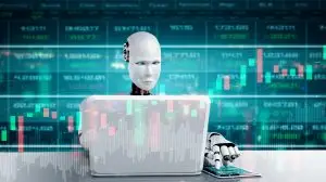 Future financial technology controlled by AI robot using machine learning