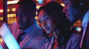 Group working on laptop