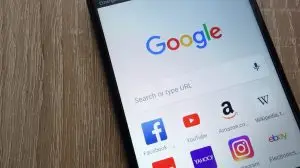 Konskie,,Poland,-,June,17,,2018:,Google,Browser,With,Social