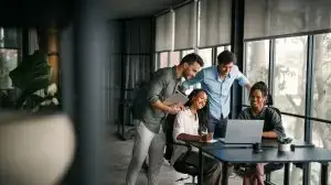 Business,Project,Team,Working,Together,At,Meeting,Room,At,Office