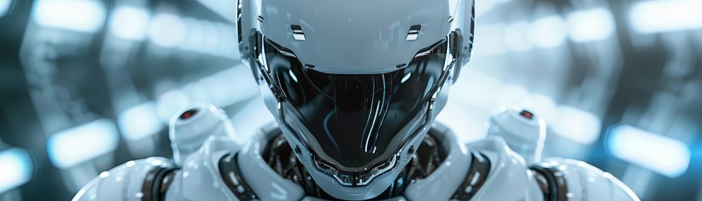 A Futuristic Space Suit Close Up