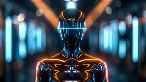 Futuristic Virtual Fashion Show Featuring Metallic Holographic Designs Created with CG Technology. Concept Virtual Fashion Show, Futuristic Designs, Metallic Holographic, CG Technology