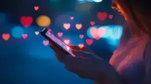person-is-using-smart-phone-with-hearts-screen-ai-generated