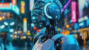 Robot on City Street