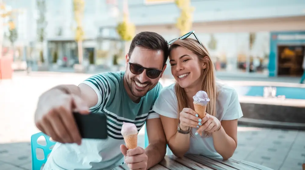 Good,Looking,Young,Man,With,Sunglasses,Taking,Selfie,With,His