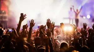 Crowd,At,Concert,Summer,Music,Festival