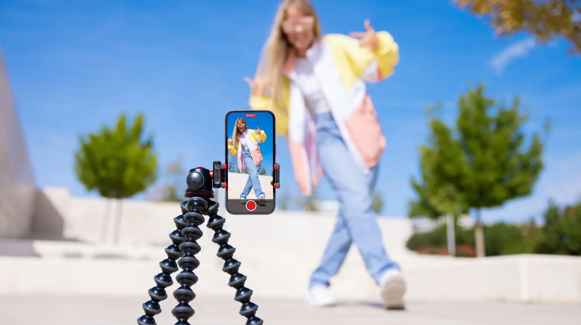 Teenage,Girl,Filming,Video,Of,Herself,On,Mobile,Phone