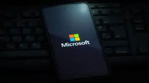 Ljubljana,,Slovenia,-,21,January,2023:,Microsoft,Logo,On,Smartphone
