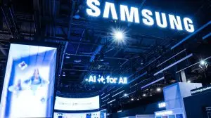 Las,Vegas,,Nv,1-7-2025:,Samsung,Booth,During,Ces.,The,Multinational