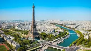 Eiffel,Tower,Or,Tour,Eiffel,Aerial,View,,Is,A,Wrought