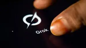 In,This,Photo,Illustration,A,Person,Taps,Grok,Ai,Application