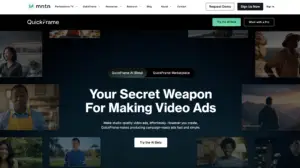 quickframe ai homepage