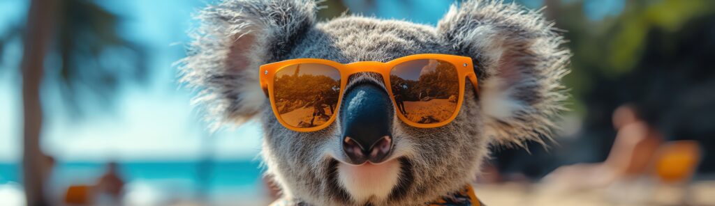 koala with sunglasses