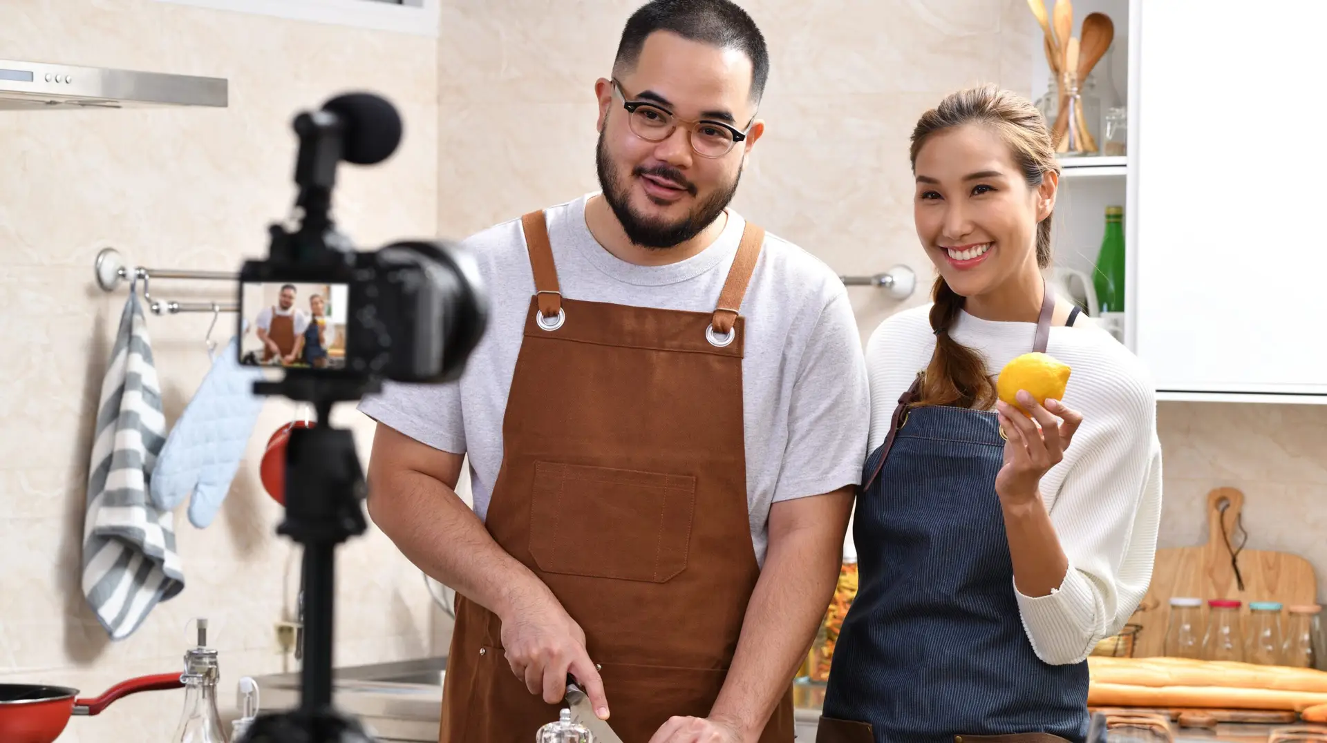 a couple doing a youtube trend