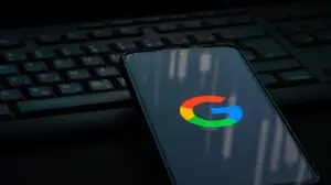 google logo on a phone