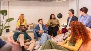 marketing team discussing tiktok trends