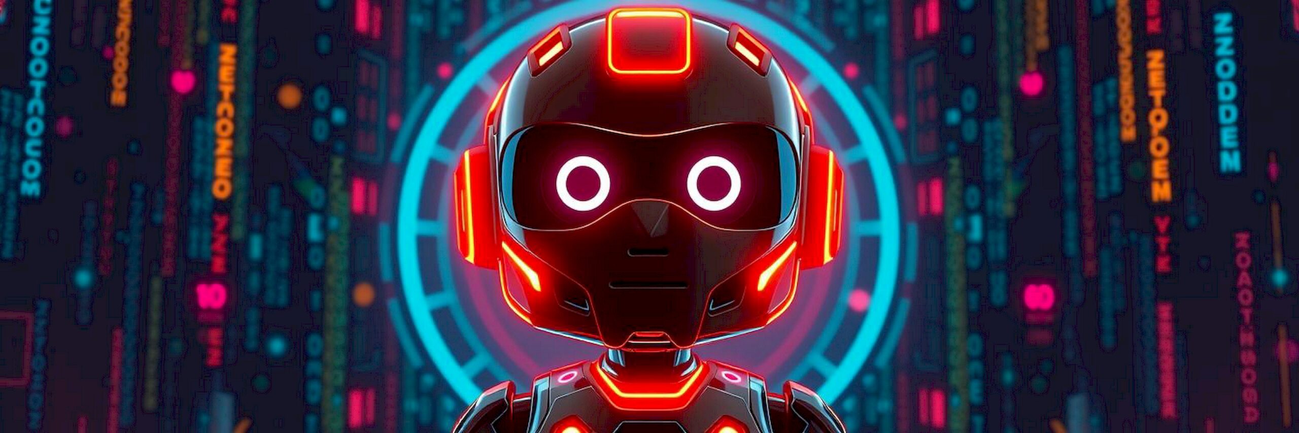 vibrant robot thinking about ai news