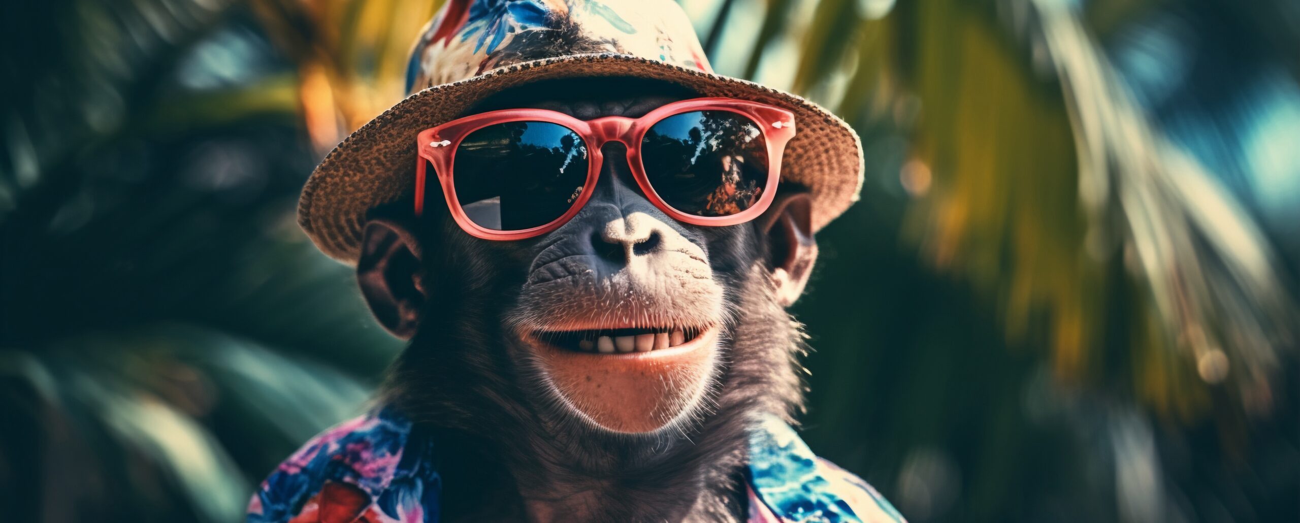 monkey with sunglasses thinking about tech news