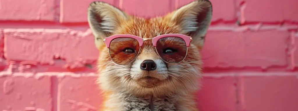 Fox with sunglasses