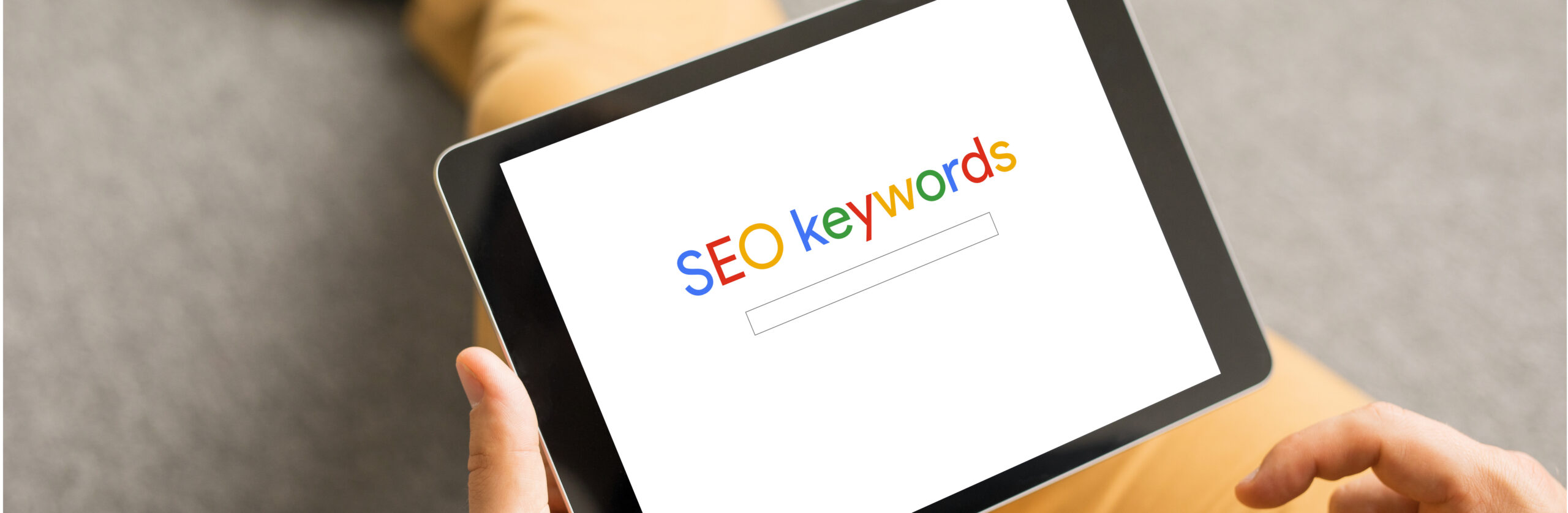 google seo keywords on a ipad