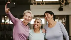 women recording themselves