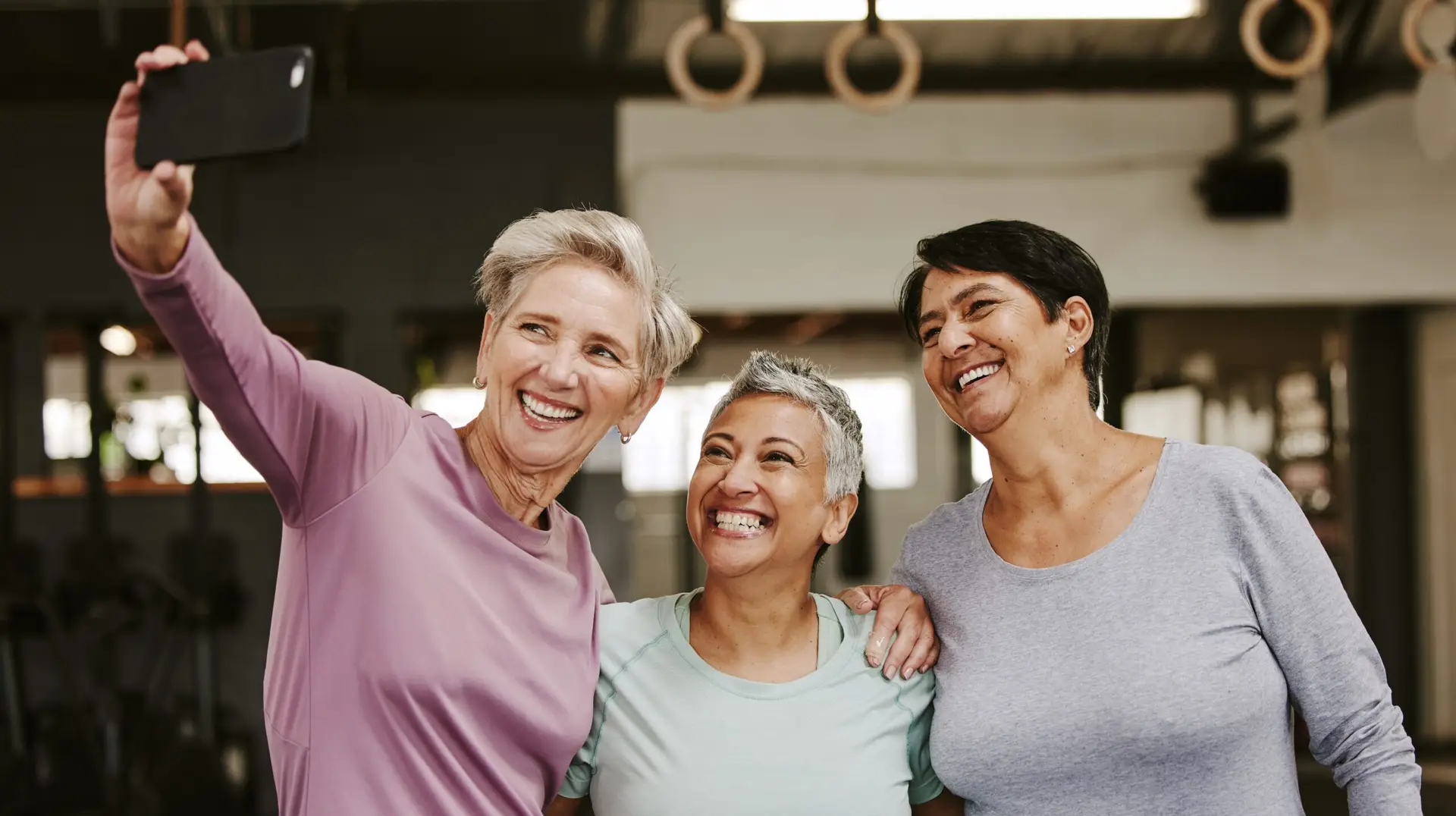 women recording themselves