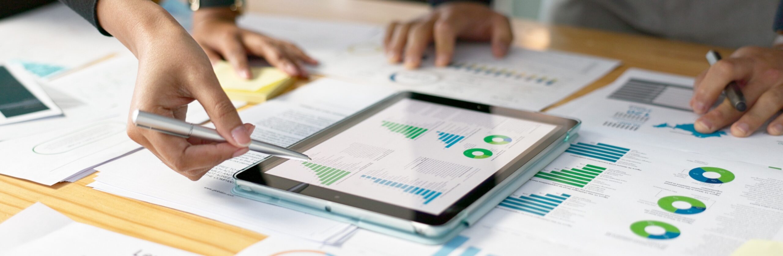 table with marketing analytics