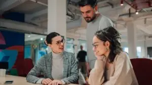 office people working