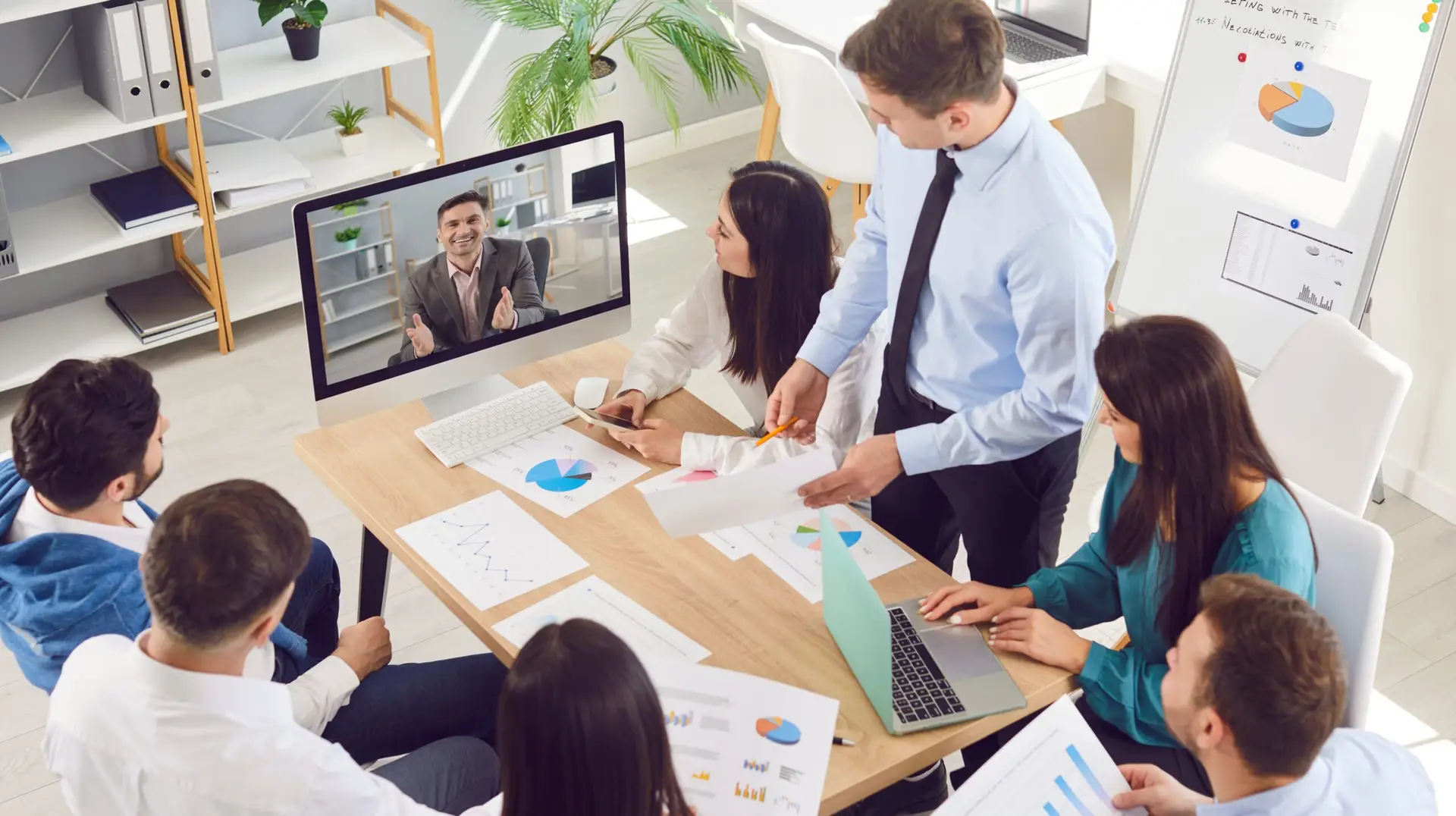 marketing team discussing trends