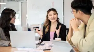 marketing team in an office