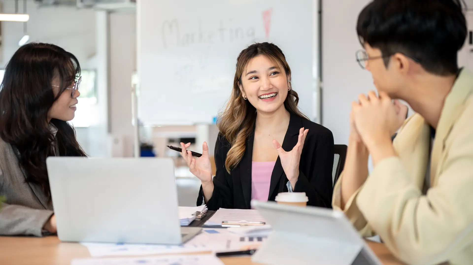 marketing team in an office