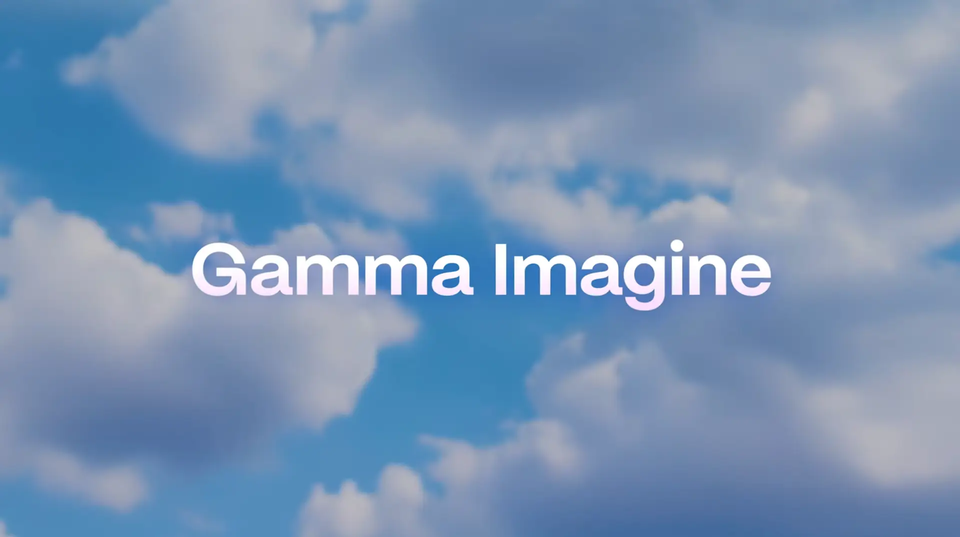 Gamma Imagine displayed on the screen