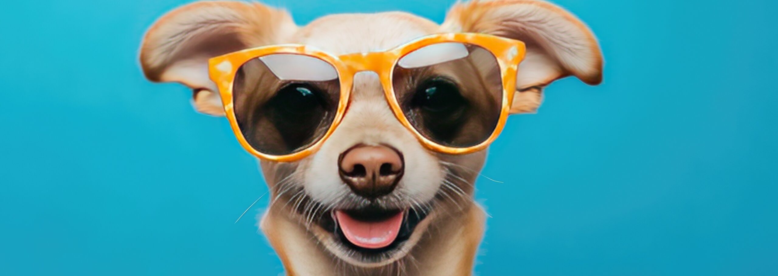 dog with sunglasses