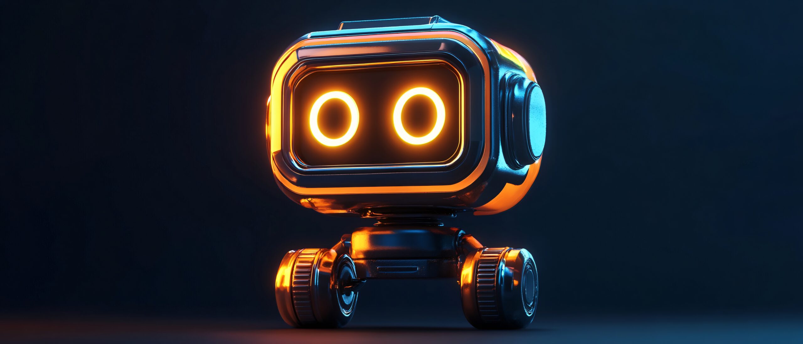 robot with wheels thinking about ai news