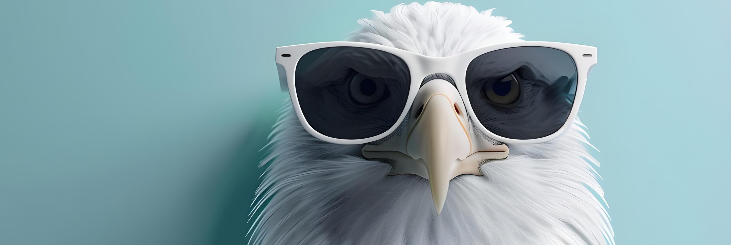 bird with sunglasses