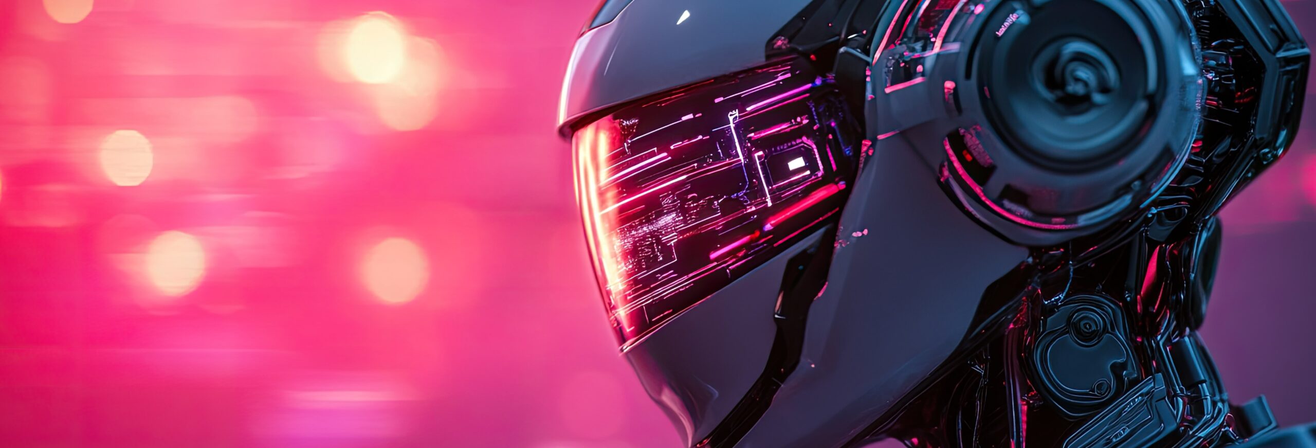 robot with pink