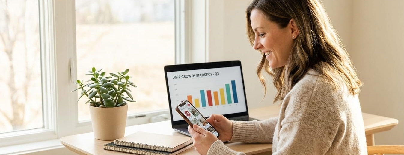woman on her computer working 