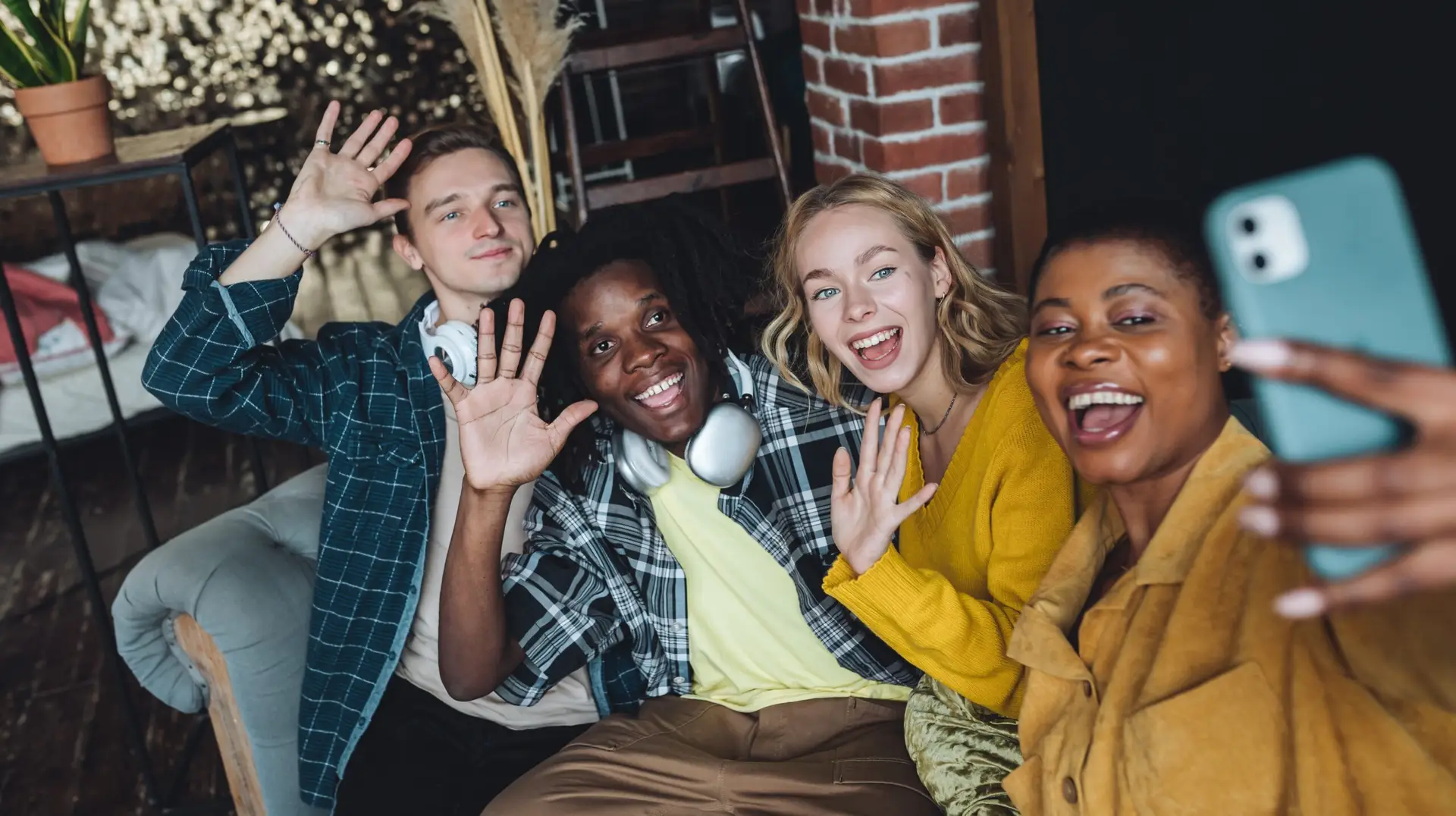 marketing team posing for a picture