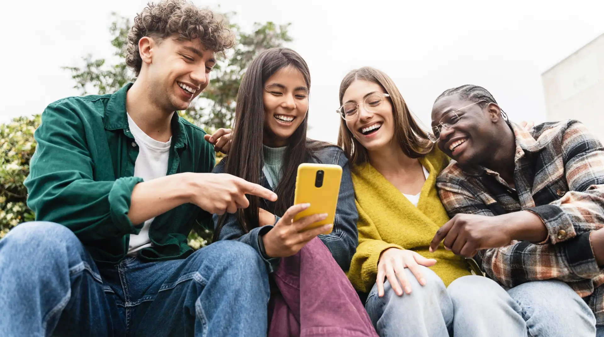 team of social media marketers