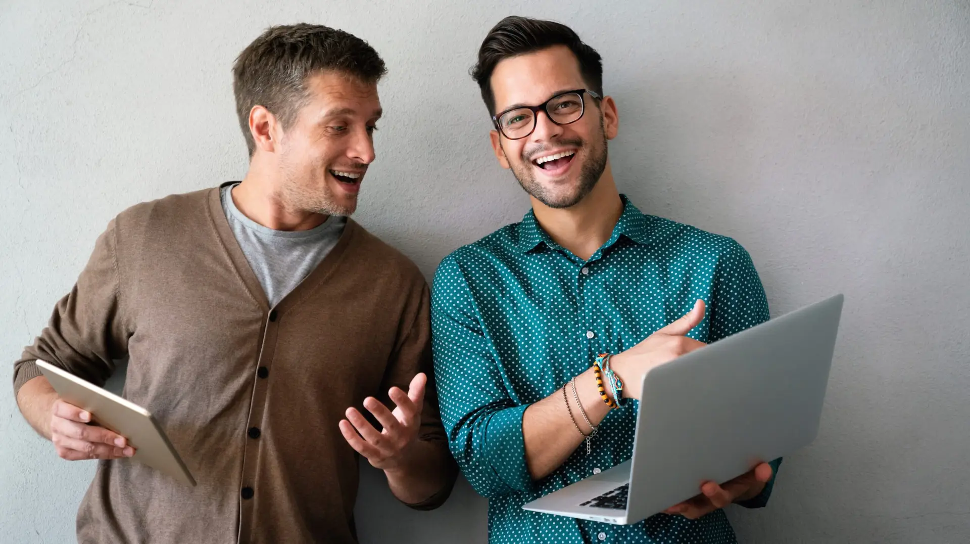 2 men with computers