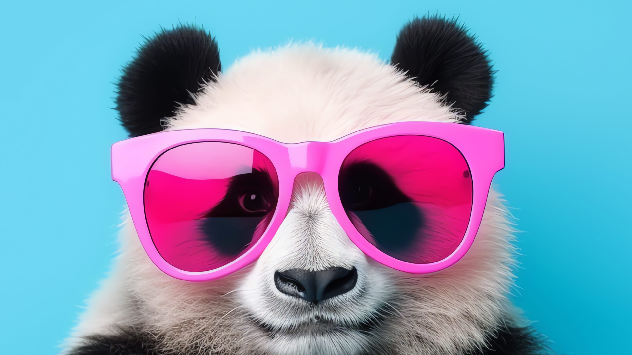 panda with sunglasses